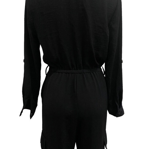 VINCE CAMUTO black jumpsuit romper sz 6 - Picture 11 of 12